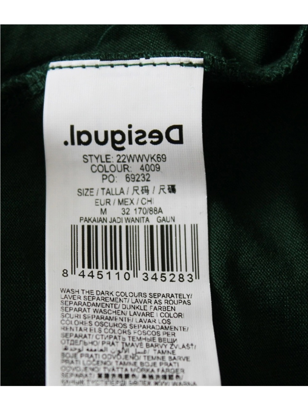 Desigual Green Floral Tiered Maxi Dress - Picture 6 of 6